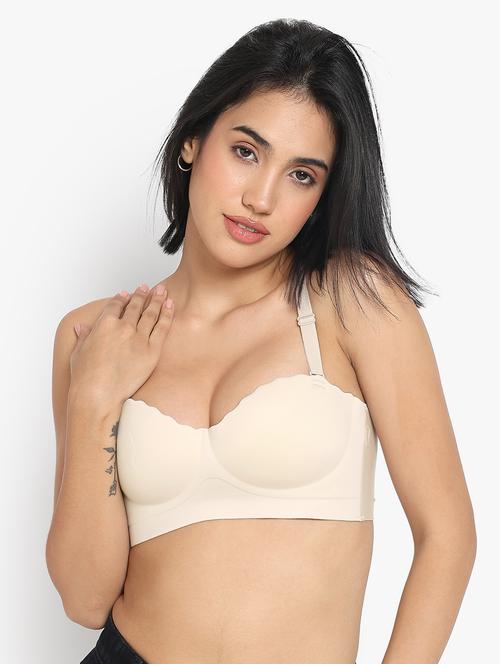 women solid nylon push up bra - 21637043 - Very Small Image - 1
