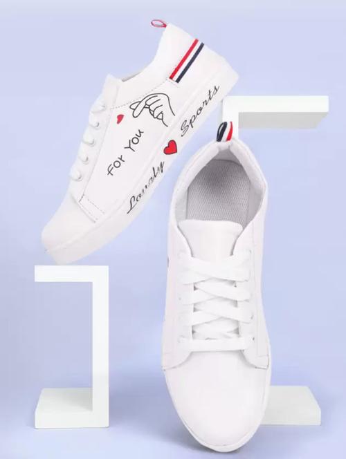 women white lace-up sneaker - 21637723 - Very Small Image - 1