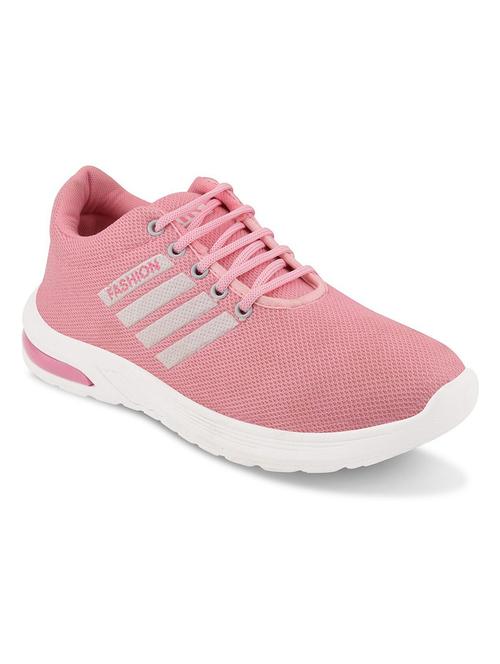 women pink lace-up sneaker - 21637728 - Very Small Image - 1