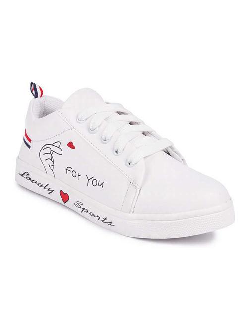 women white lace-up sneaker - 21637729 - Very Small Image - 1