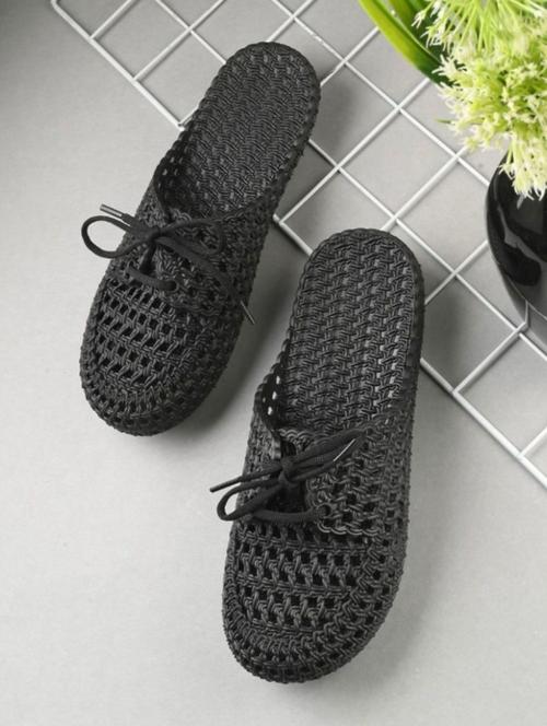 women black slip on flip flop - 21637914 - Very Small Image - 1