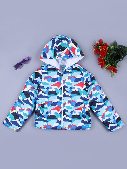 boys printed long sleeve casual jacket - 21638364 - Very Small Image - 1