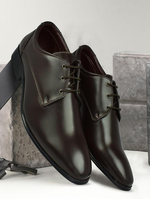 men brown lace-up oxford - 21640197 - Very Small Image - 1