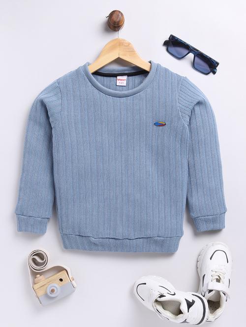 kids solid long sleeve sweatshirt - 21640979 - Very Small Image - 1