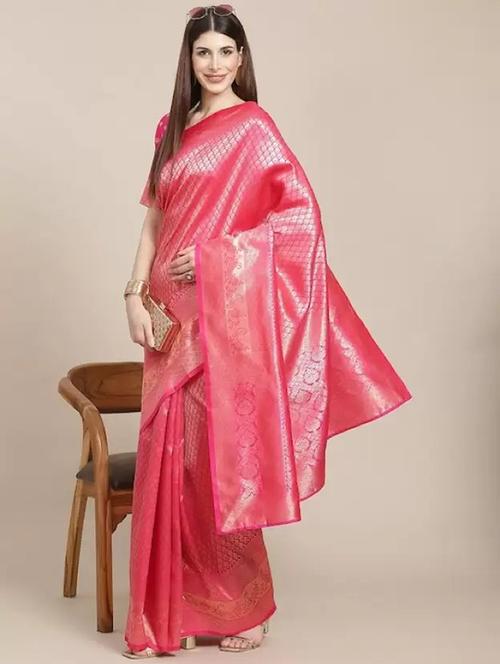 women self design banarasi saree with blouse - 21641288 - Very Small Image - 1