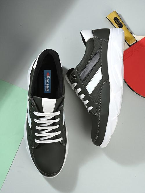 men color block lace-up sneakers - 21641906 - Very Small Image - 1