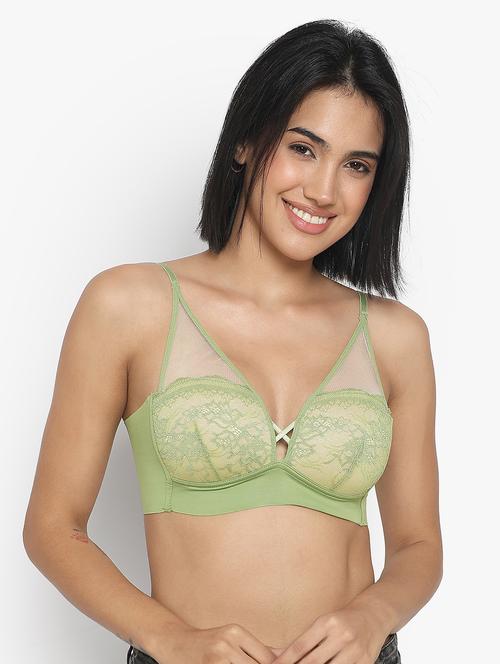 women green full coverage bralette - 21642010 - Very Small Image - 1