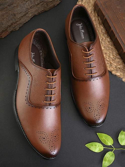 men brown lace-up oxford - 21642505 - Very Small Image - 1