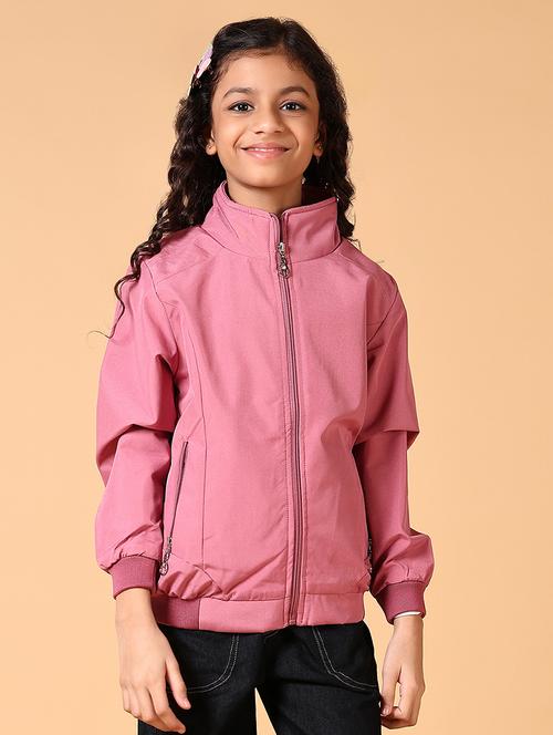 girls solid long sleeve bomber jacket - 21642566 - Very Small Image - 1