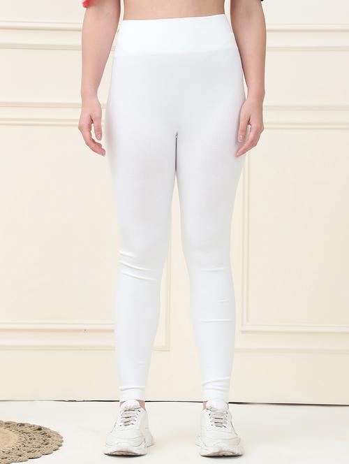 women solid high rise nylon tights - 21642674 - Very Small Image - 1