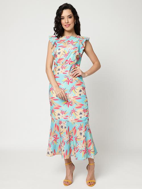 women floral print tiered dress - 21643982 - Very Small Image - 1