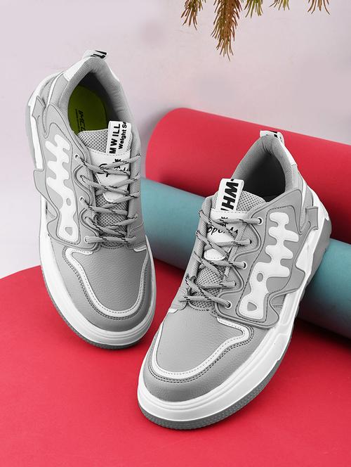 men color block lace-up sneakers - 21644292 - Very Small Image - 1