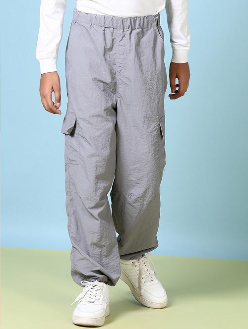 boys solid mid rise cargo - 21644446 - Very Small Image - 1