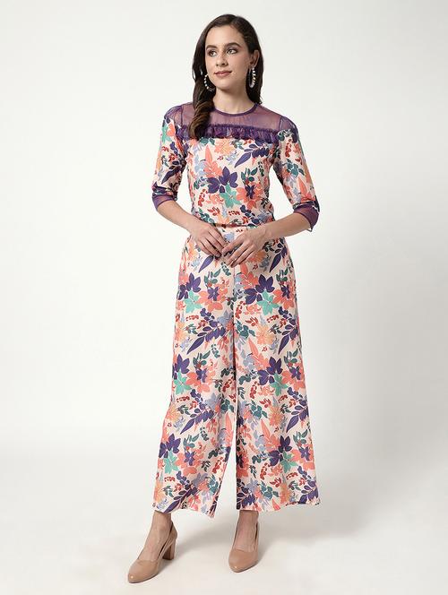 women printed top and trouser co-ord set - 21644480 - Very Small Image - 1