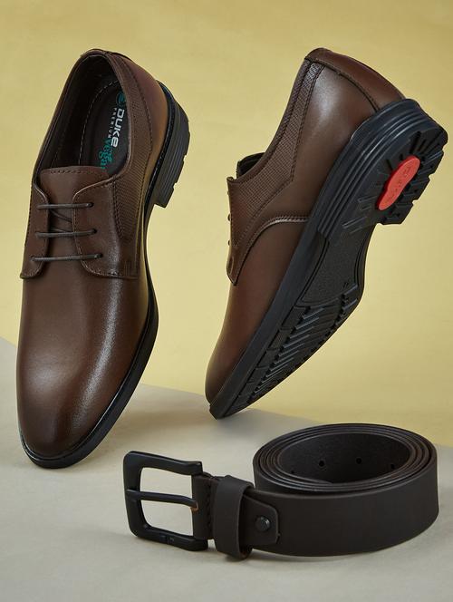 men brown lace-up derby - 21645430 - Very Small Image - 1
