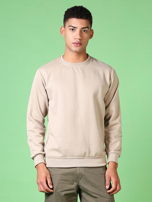 men long sleeves plain sweatshirt - 21645614 - Very Small Image - 1