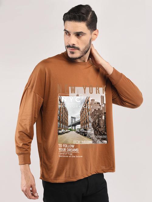 men front printed oversized t-shirt - 21645936 - Very Small Image - 1