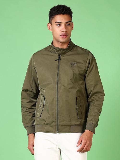 men long sleeves solid casual jacket - 21646025 - Very Small Image - 1