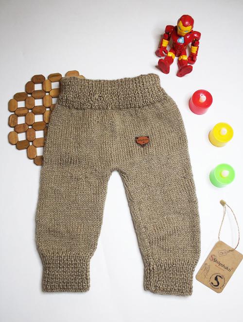 girls gold solid casual trouser - 21647182 - Very Small Image - 1
