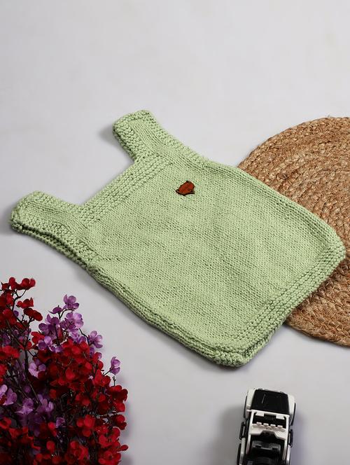 girls self design sleeveless sweater - 21647227 - Very Small Image - 1
