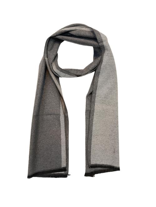 men elegant self design muffler with fringed edges - 21647472 - Very Small Image - 1