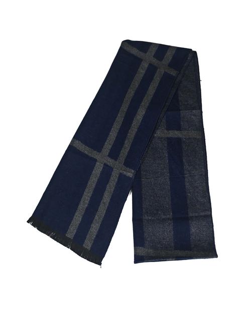 men elegant self design muffler with fringed edges - 21647496 - Very Small Image - 1