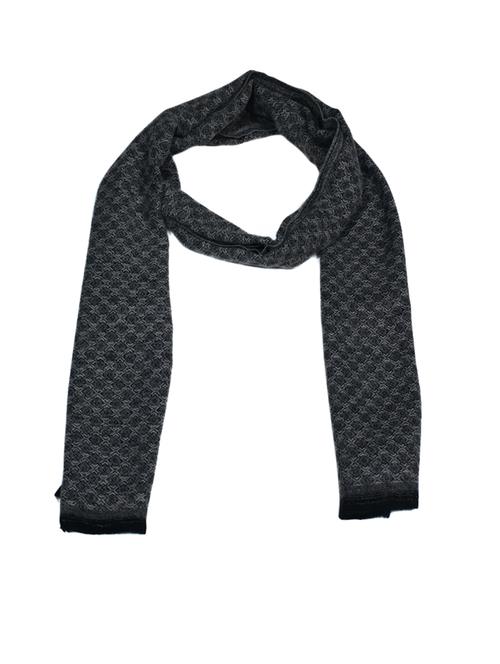 men elegant self design muffler with fringed edges - 21647522 - Very Small Image - 1