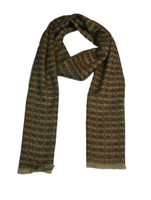 men elegant self design muffler with fringed edges - 21647525 - Very Small Image - 1