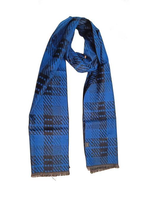 men elegant self design muffler with fringed edges - 21647566 - Very Small Image - 1