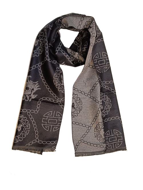 men elegant self design muffler with fringed edges - 21647578 - Very Small Image - 1