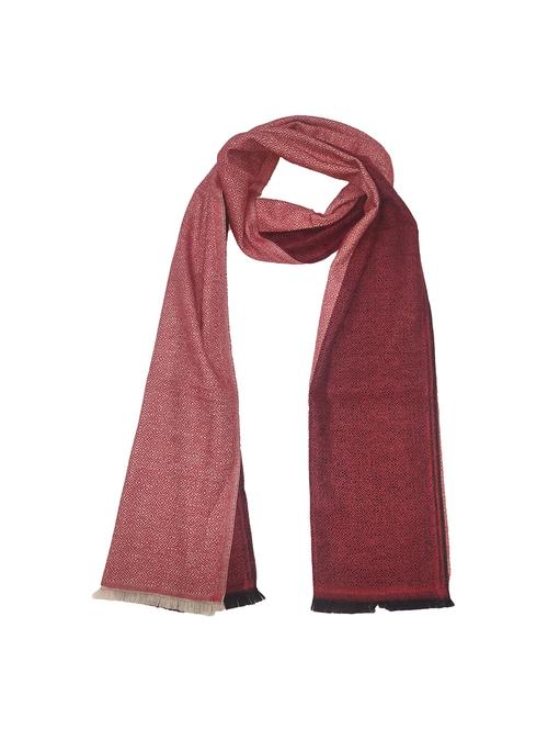 men elegant self design muffler with fringed edges - 21647669 - Very Small Image - 1