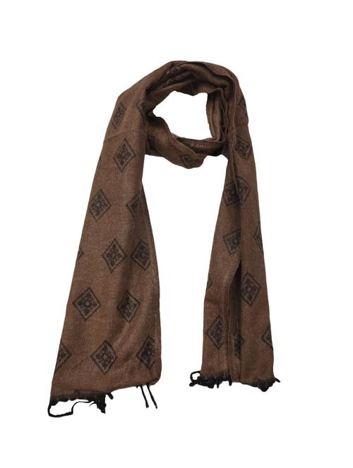 men elegant self design muffler with fringed edges - 21647696 - Very Small Image - 1