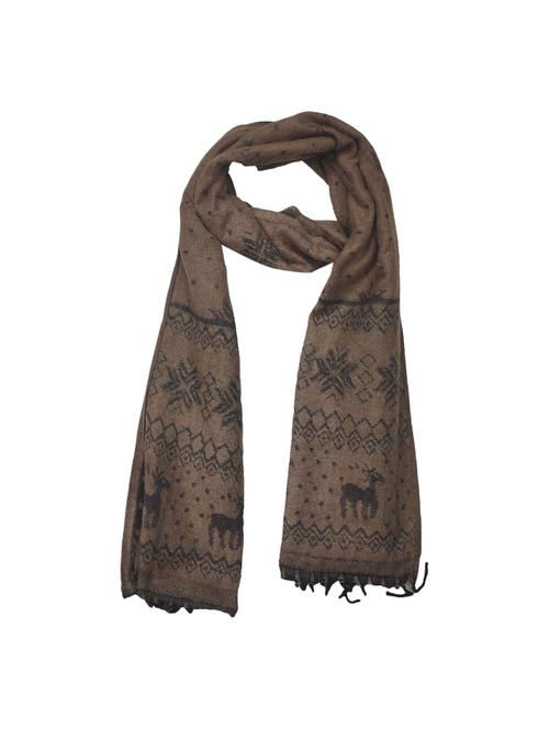 men elegant self design muffler with fringed edges - 21647714 - Very Small Image - 1
