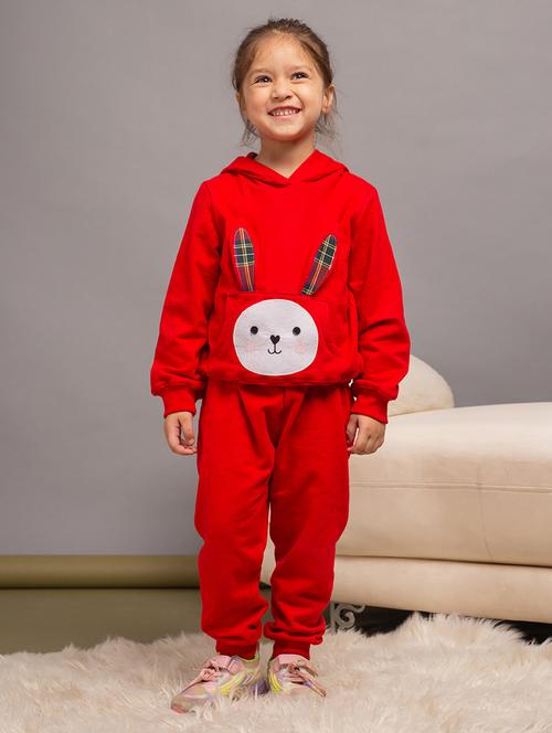 girls solid full length co-ords set - 21648322 - Very Small Image - 1