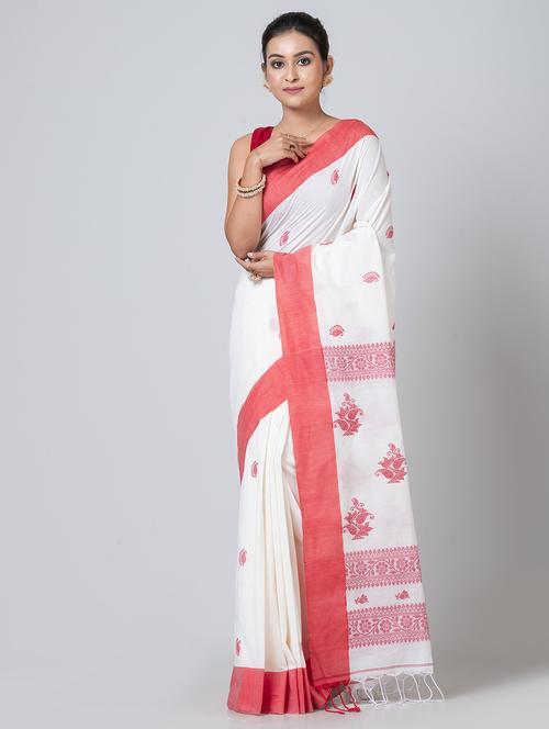 women self design handloom saree with blouse - 21648371 - Very Small Image - 1
