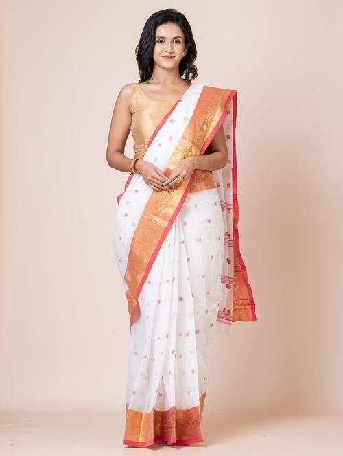 women self design handloom saree - 21648446 - Very Small Image - 1