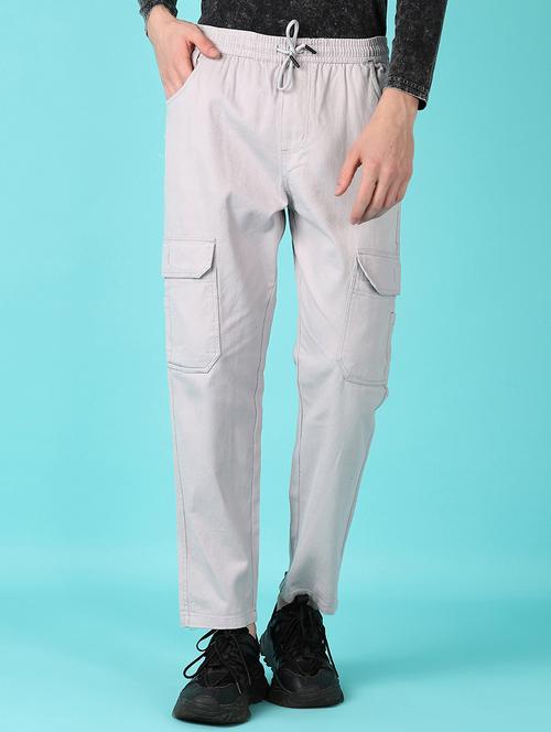 men mid rise solid cargo - 21649732 - Very Small Image - 1