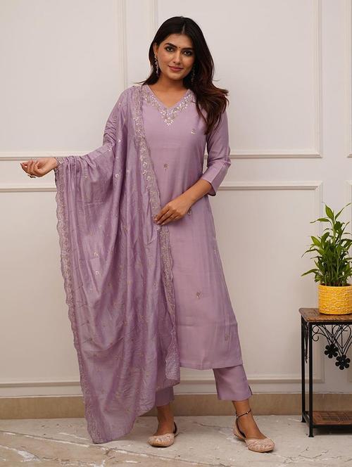 women embroidered kurta pant set with duaptta - 21650950 - Very Small Image - 1