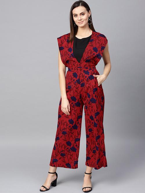 women printed full length jumpsuit - 21651413 - Very Small Image - 1