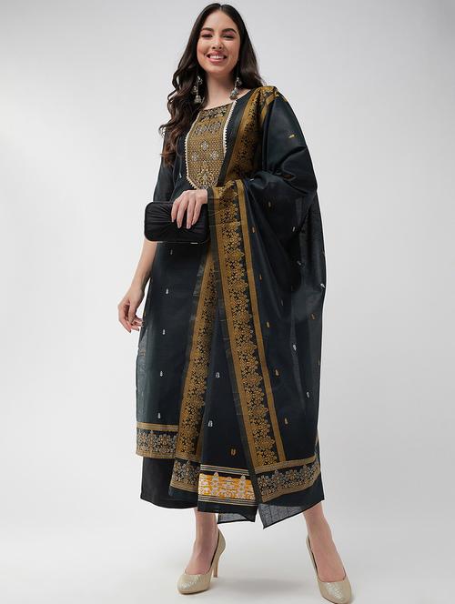 women printed kurta palazzo suit set - 21651468 - Very Small Image - 1