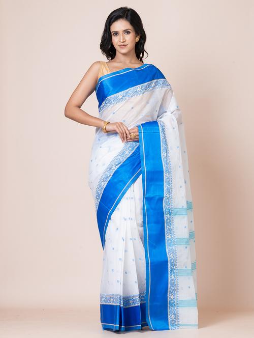 women self design tant saree - 21651724 - Very Small Image - 1