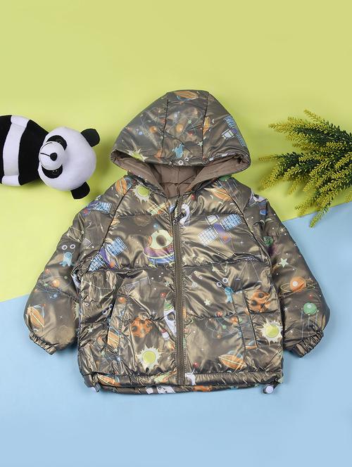 kids printed hooded jacket - 21653195 - Very Small Image - 1