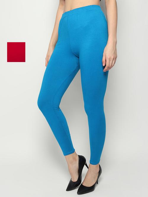 women pack of 2 solid legging - 21660696 - Very Small Image - 1