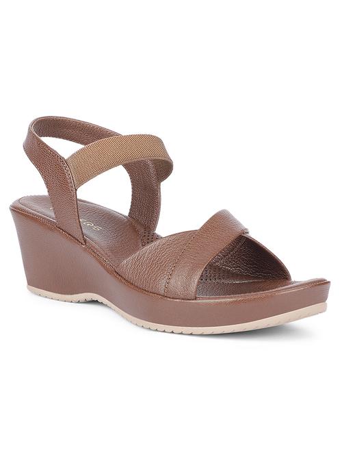 women round-toe back strap wedges - 21660857 - Very Small Image - 1
