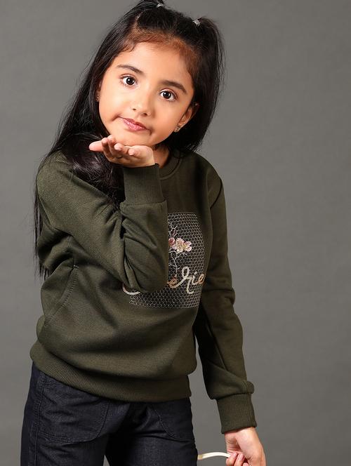 girls printed long sleeves sweatshirt - 21661112 - Very Small Image - 1