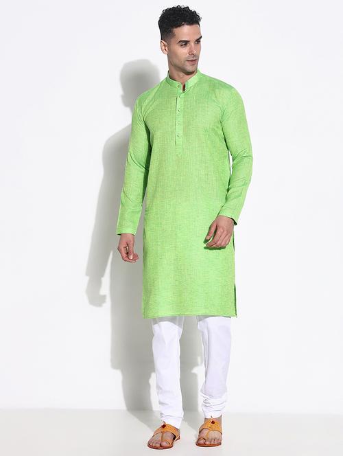 men solid kurta pyjama ethnic wear set - 21661353 - Very Small Image - 1