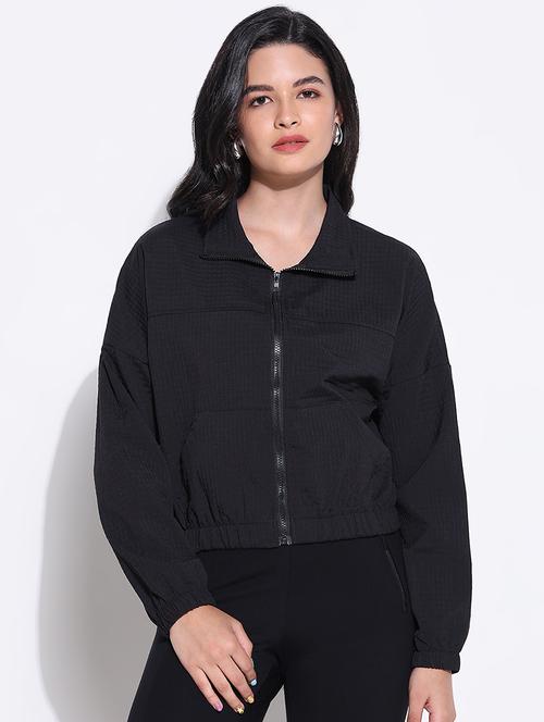 black nylon bomberbiker jacket - 21661505 - Very Small Image - 1