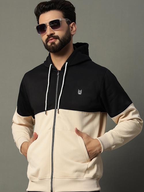 men long sleeve color block sweatshirt - 21662903 - Very Small Image - 1