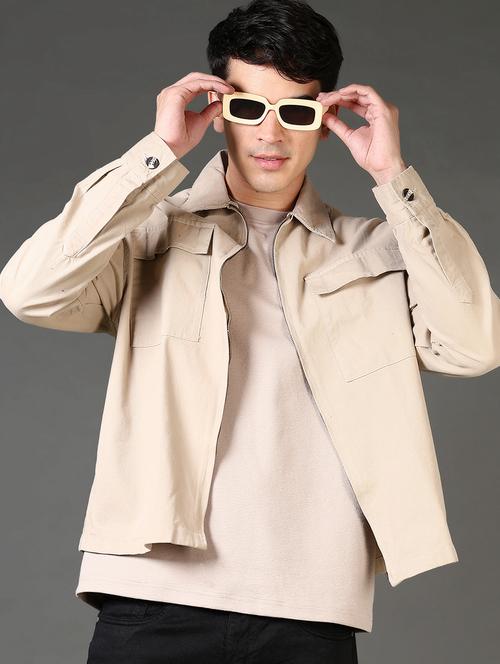 men solid long sleeve casual shirt - 21663728 - Very Small Image - 1