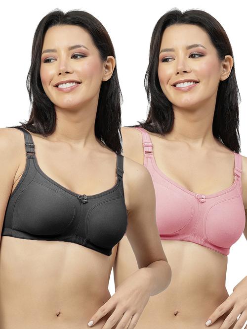 women pack of 2 solid bra combo - 21664182 - Very Small Image - 1